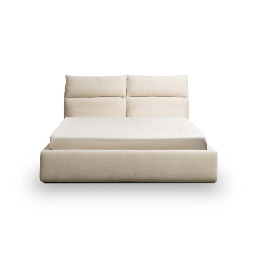 Cama tapizada sin colchón BASIL 180x200 cm beige