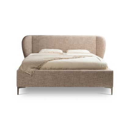Cama tapizada sin colchón DALIA 160x200 cm gris