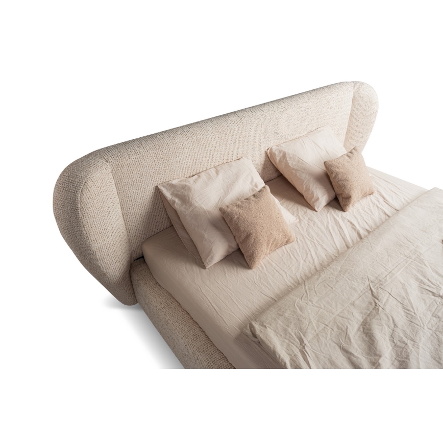 Cama tapizada sin colchón DALIA 180x200 cm beige