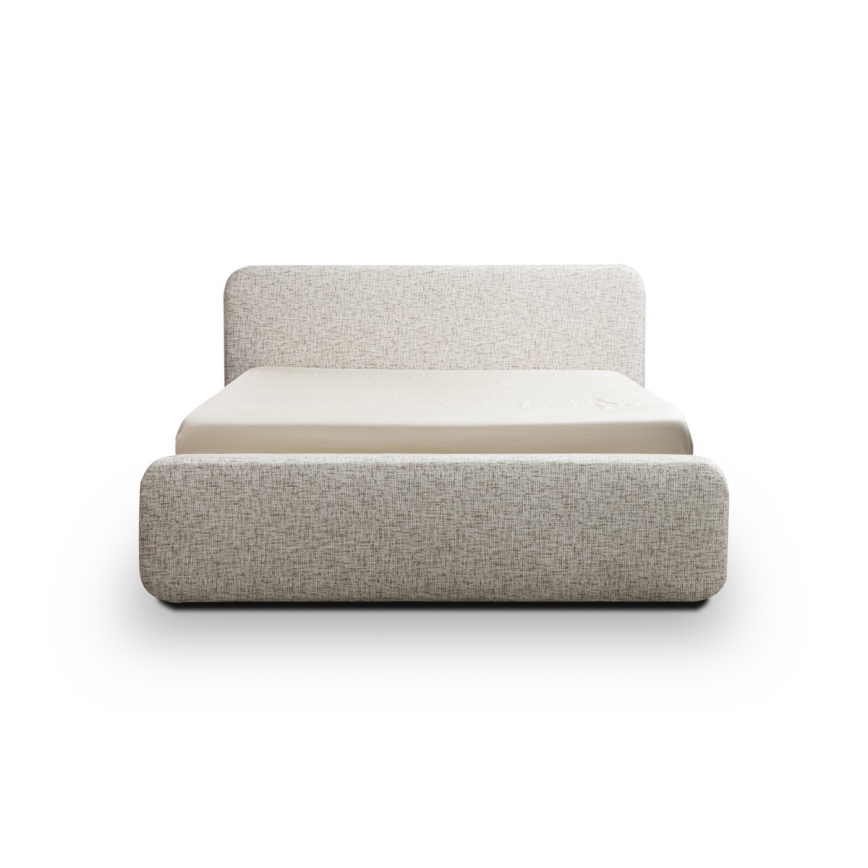 Cama tapizada sin colchón LAJLA 160x200 cm beige