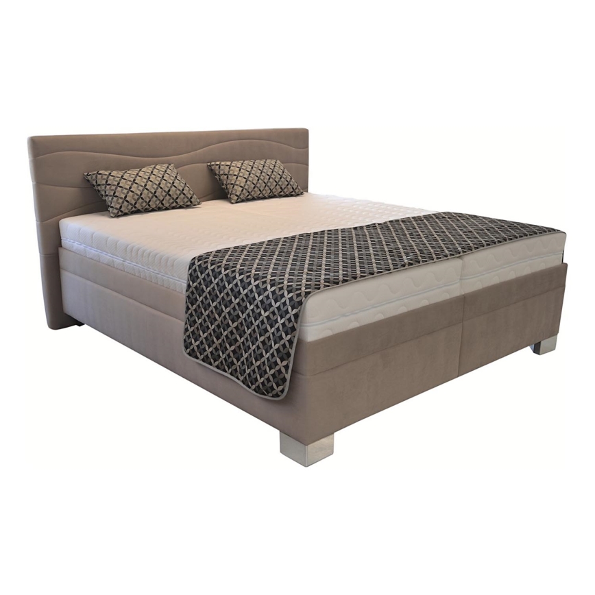 Cama tapizada sin colchón WINDSOR 180x200 cm beige