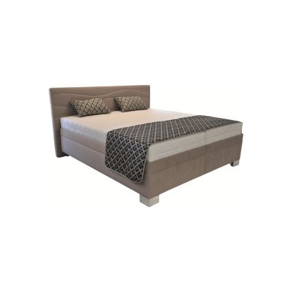 Cama tapizada WINDSOR 180x200 cm, sin colchón, beige