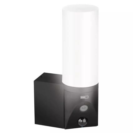 Cámara inteligente LED para exteriores con luz GoSmart LED/12W/230V 3200K IP65 Wi-Fi Tuya negra