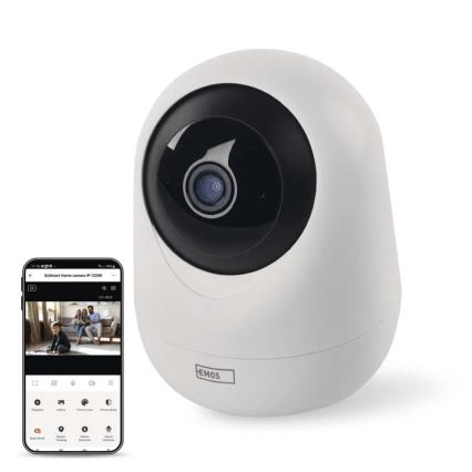 Cámara giratoria inteligente de interior con sensor de movimiento GoSmart 5V Wi-Fi Tuya blanco