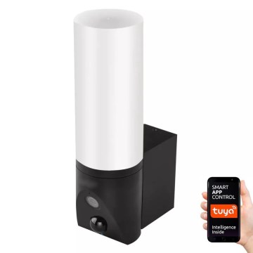 Cámara inteligente LED para exteriores con luz GoSmart LED/12W/230V 3200K IP65 Wi-Fi Tuya negra