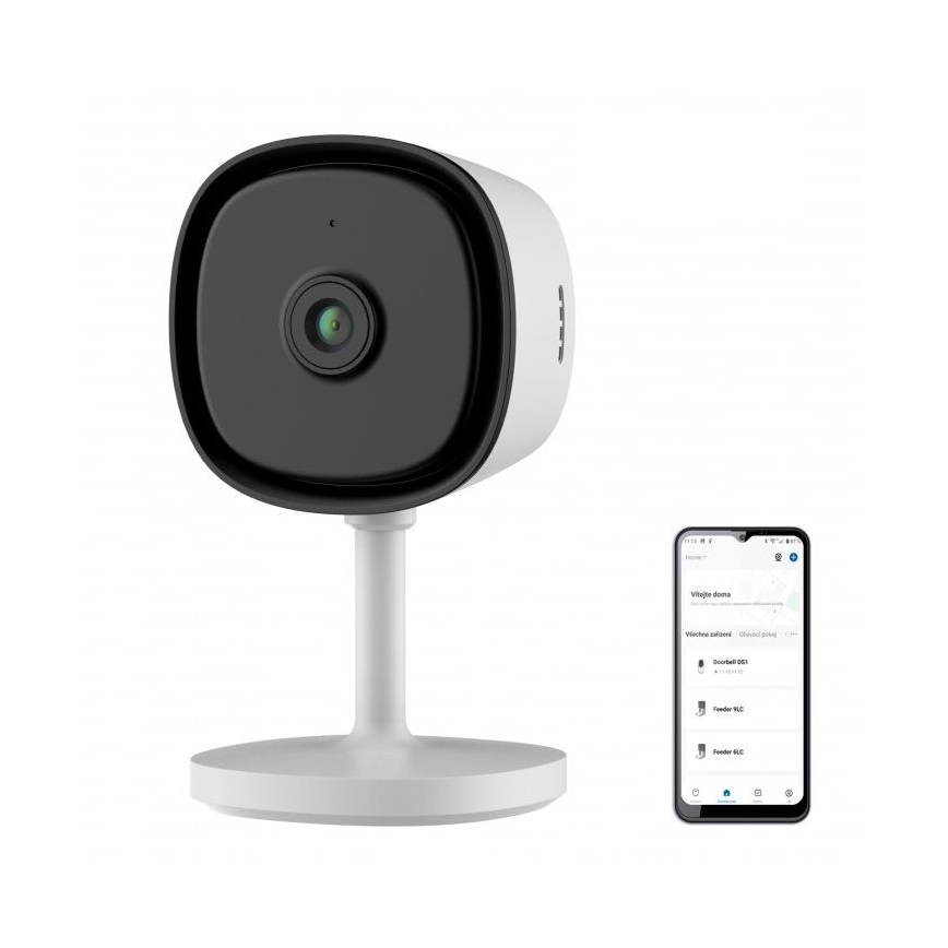 Cámara inteligente para interiores con sensor Full HD 1080p 5V Wi-Fi blanco