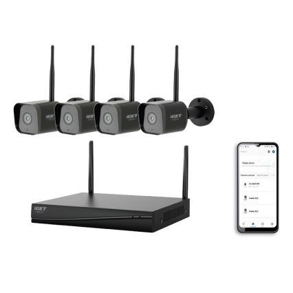 Cámara inteligente sistema + 4x cámara con sensor 2K+ 12V IP65 Wi-Fi
