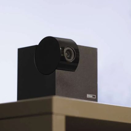 Cámara interior inteligente giratoria con sensor de movimiento GoSmart 5V Wi-Fi Tuya negra