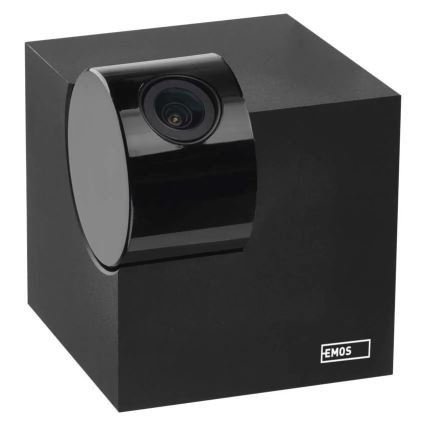 Cámara interior inteligente giratoria con sensor de movimiento GoSmart 5V Wi-Fi Tuya negra