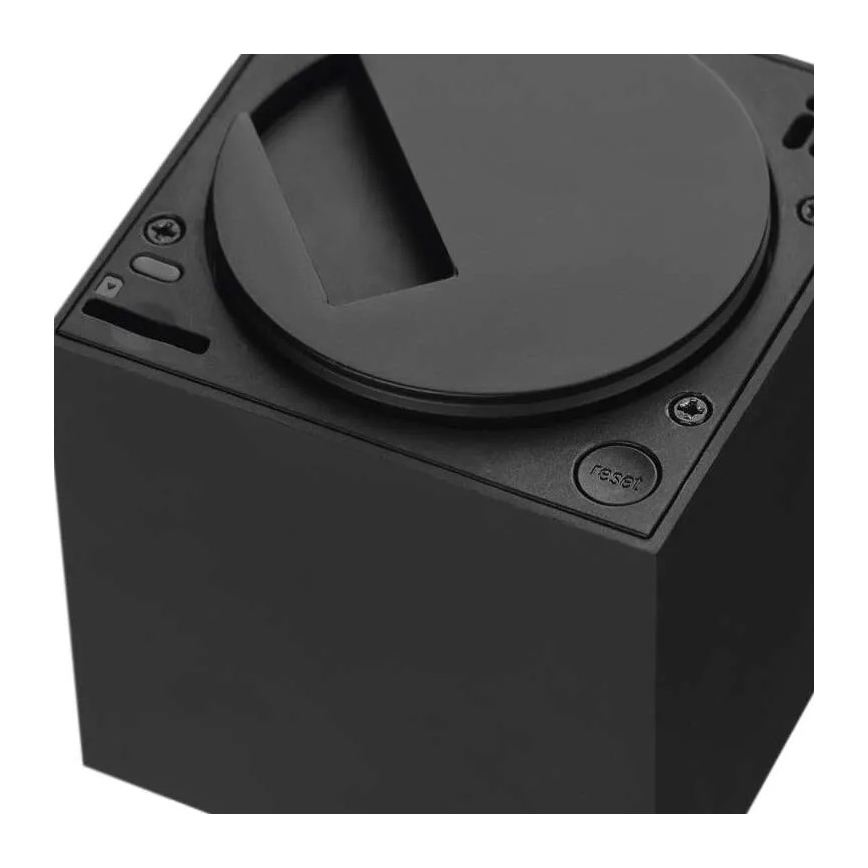 Cámara interior inteligente giratoria con sensor de movimiento GoSmart 5V Wi-Fi Tuya negra
