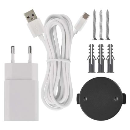 Cámara interior inteligente giratoria con sensor de movimiento GoSmart 5V Wi-Fi Tuya blanca