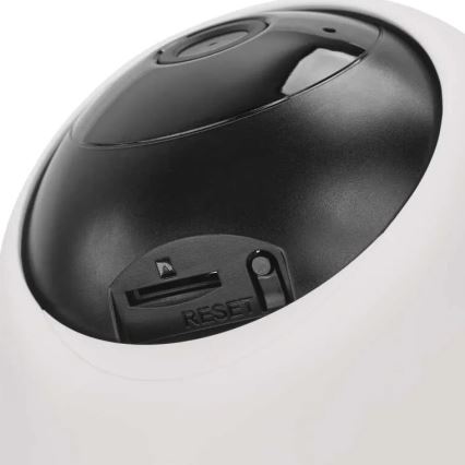 Cámara interior inteligente giratoria con sensor de movimiento GoSmart 5V Wi-Fi Tuya blanca