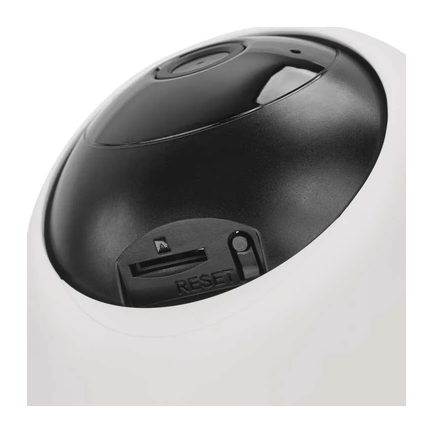 Cámara interior inteligente giratoria con sensor de movimiento GoSmart 5V Wi-Fi Tuya blanca