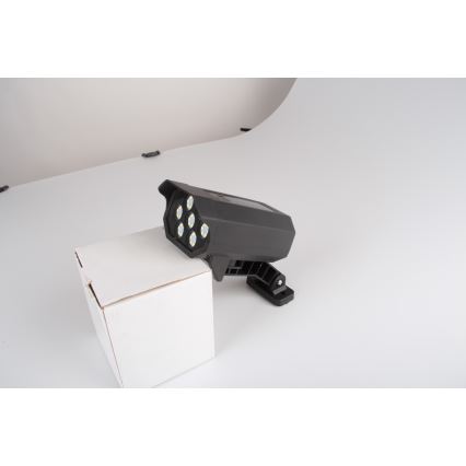 Cámara simulada LED de seguridad con sensor y panel solar LED/5W/5,5V 800 mAh IP65 + control remoto