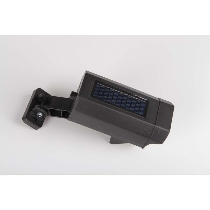 Cámara simulada LED de seguridad con sensor y panel solar LED/5W/5,5V 800 mAh IP65 + control remoto