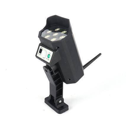 Cámara simulada LED de seguridad con sensor y panel solar LED/5W/5,5V 800 mAh IP65 + control remoto