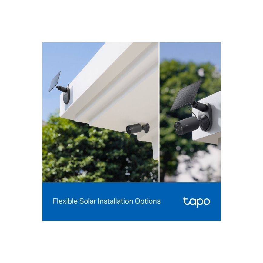 Cámara solar exterior IP65 con Wi-Fi