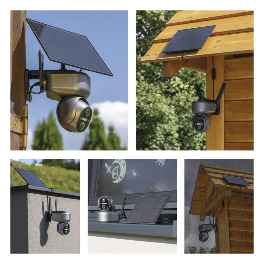 Cámara solar inteligente con sensor GoSmart 4G/LTE 10400 mAh 5V IP65 Tuya