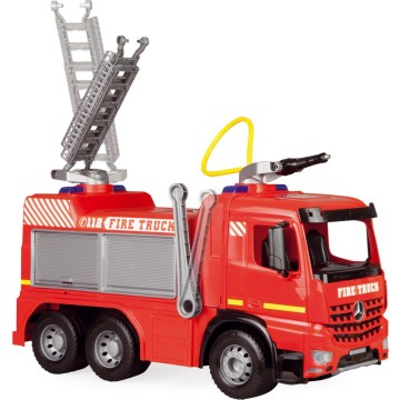 Camión de bomberos Mercedes de 65 cm, rojo