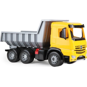 Camión volquete Mercedes GIGA TRUCKS 65 cm amarillo/gris