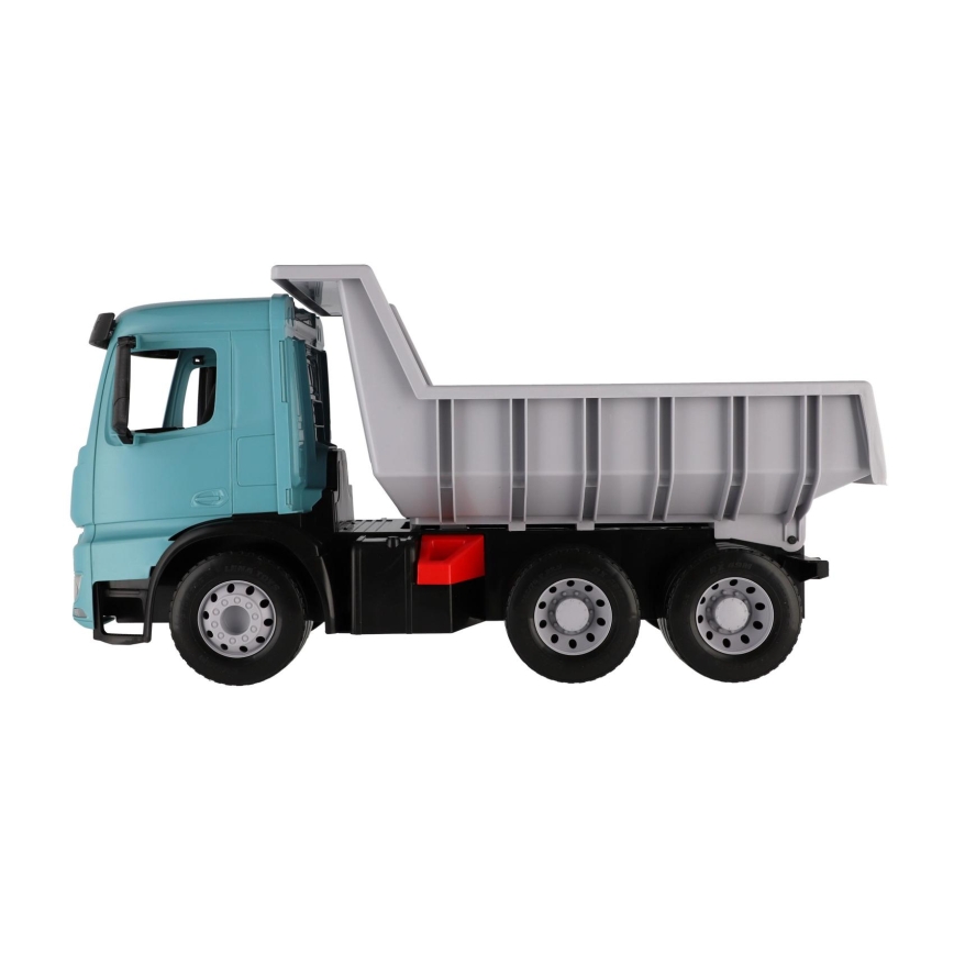 Camión volquete Mercedes GIGA TRUCKS 65 cm azul/gris