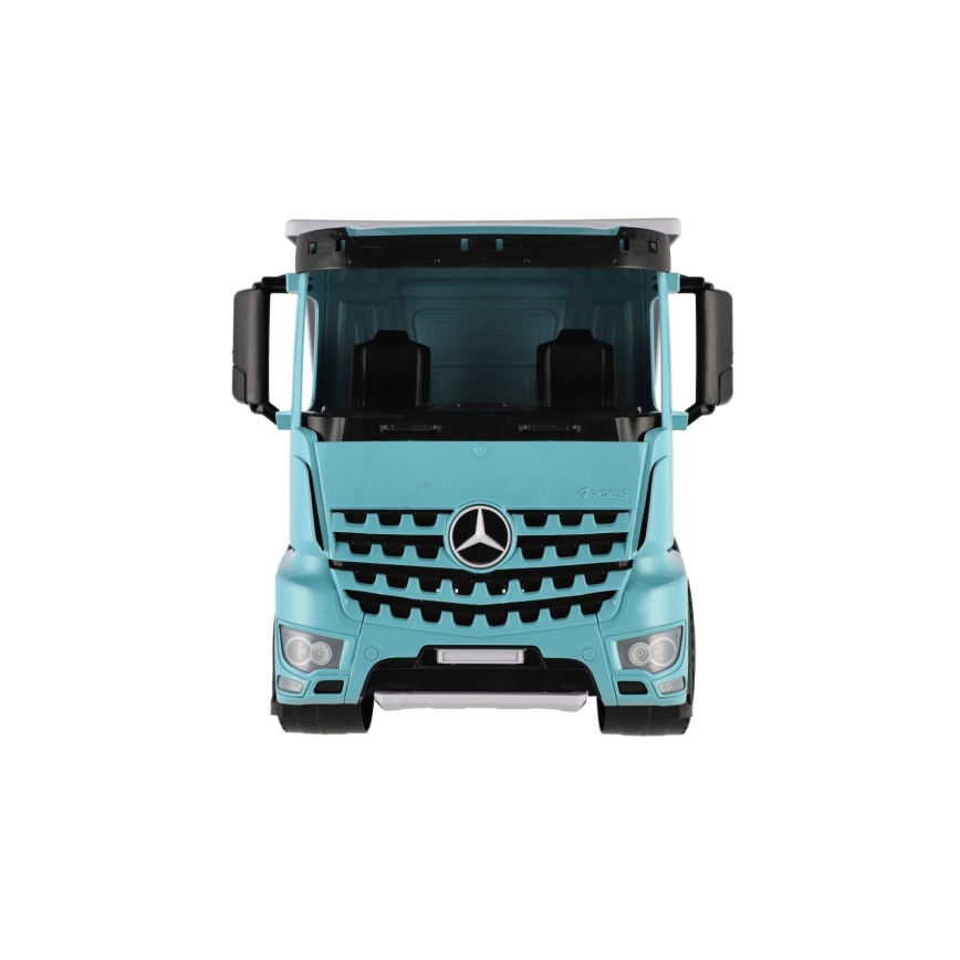 Camión volquete Mercedes GIGA TRUCKS 65 cm azul/gris