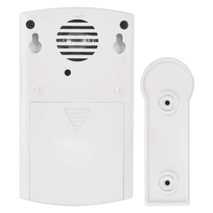 Campana inalámbrica 3xAA/1xCR2032 IP44 blanco/plata