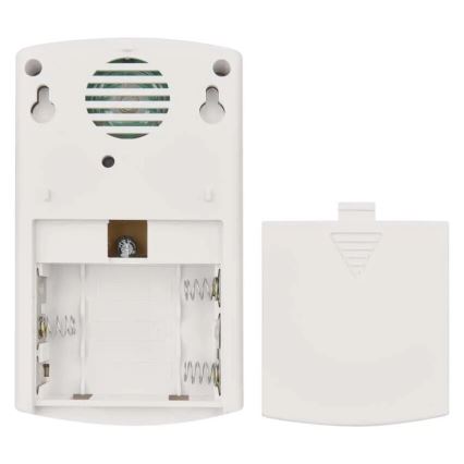 Campana inalámbrica 3xAA/1xCR2032 IP44 blanco/plata