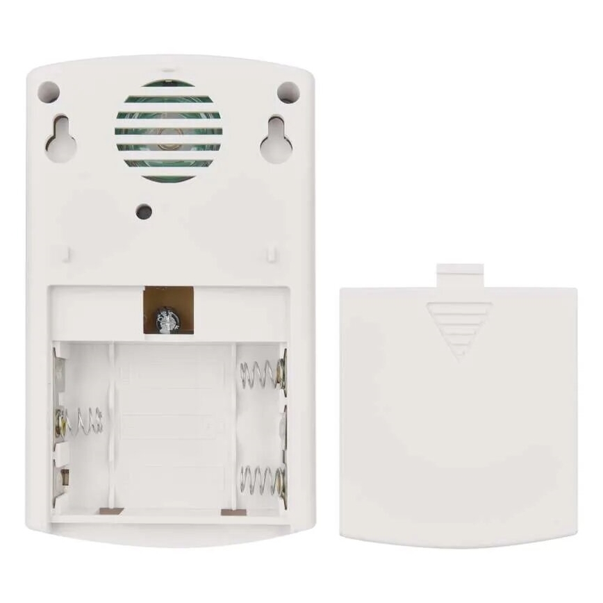 Campana inalámbrica 3xAA/1xCR2032 IP44 blanco/plata