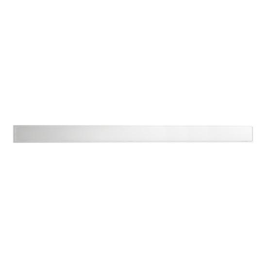 Canal de desagüe 99,5x2,3 cm acero inoxidable/plateado