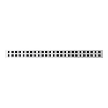 Canaleta de desagüe 69,5x2,3 cm acero inoxidable/plateado