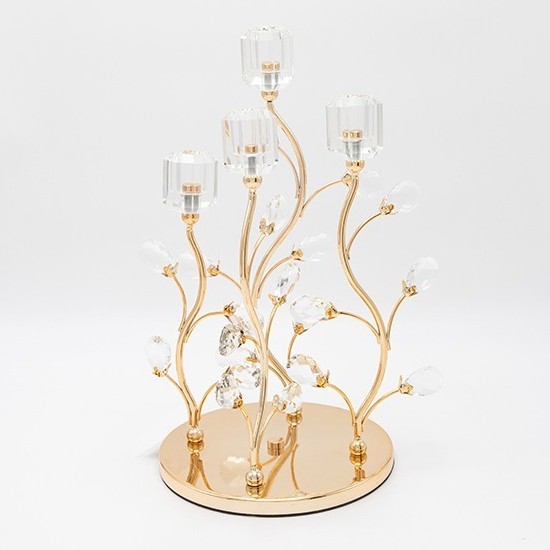 Candelabro decorativo 20x36 cm dorado