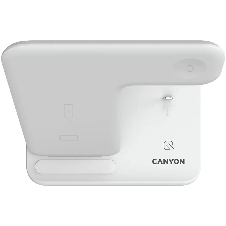 Canyon - Cargador inlámbrico 3en1 blanco