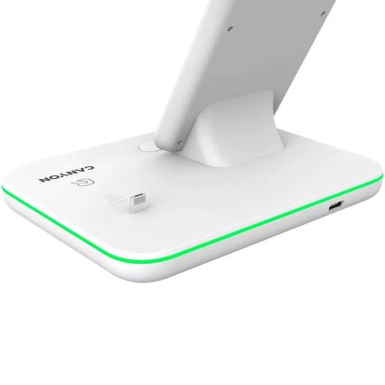 Canyon - Cargador inlámbrico 3en1 blanco