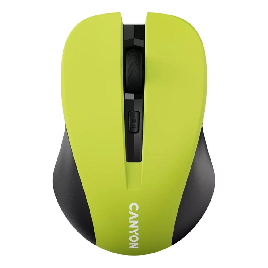 Canyon - Ratón inalámbrico 800/1000/1200 DPI 2xAAA amarillo