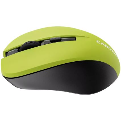Canyon - Ratón inalámbrico 800/1000/1200 DPI 2xAAA amarillo
