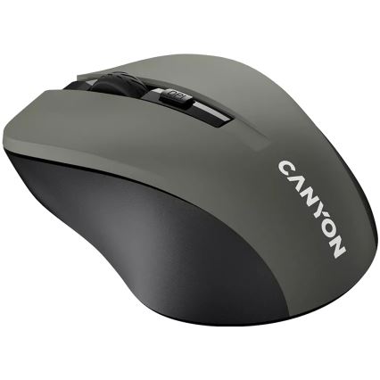 Canyon - Ratón inalámbrico 800/1000/1200 DPI 2xAAA gris