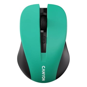 Canyon - Ratón inalámbrico 800/1000/1200 DPI 2xAAA verde