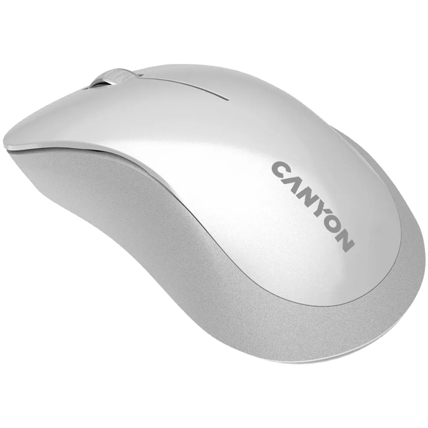 Canyon - Ratón óptico inalámbrico con sensor Pixart MW 1200 DPI 2xAAA blanco