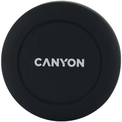 Canyon - Soporte magnético redondo para teléfono móvil para coche, negro