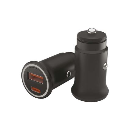 Cargador de coche Power Delivery 20W 12-24V/3A USB/C negro