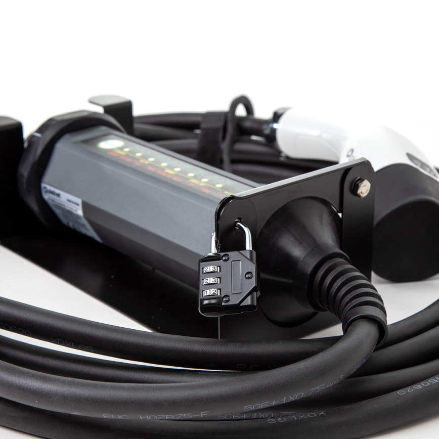 Cargador portátil para coches eléctricos con 4 adaptadores Tipo 2 32A/480V 22kW 5m IP67