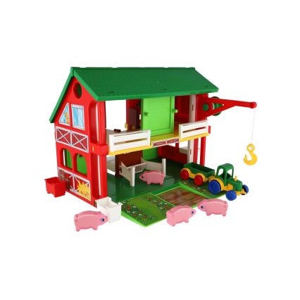 Casita de granja con accesorios