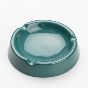 Cenicero de cerámica 13 cm turquesa