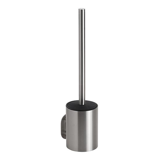 Cepillo para inodoro 8x35,5 cm, acero inoxidable/plateado