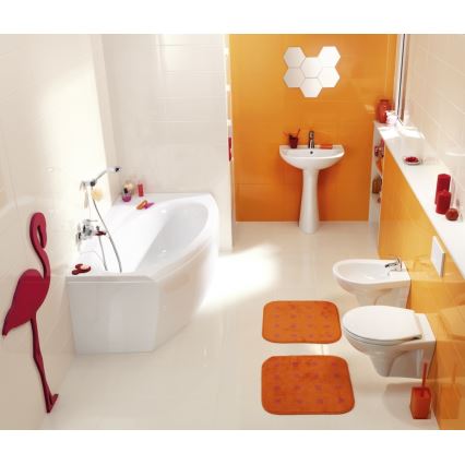 Cersanit K08-029 - Inodoro de pie con asiento PRESIDENT cerámica/blanco