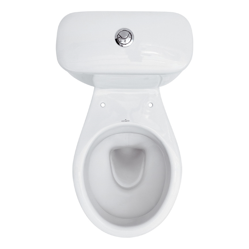 Cersanit K08-029 - Inodoro de pie con asiento PRESIDENT cerámica/blanco