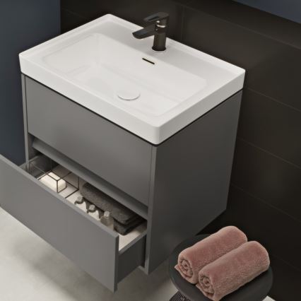 Cersanit K114-006 - Lavabo empotrado CREA 44,5x60 cm cerámica/blanco brillante