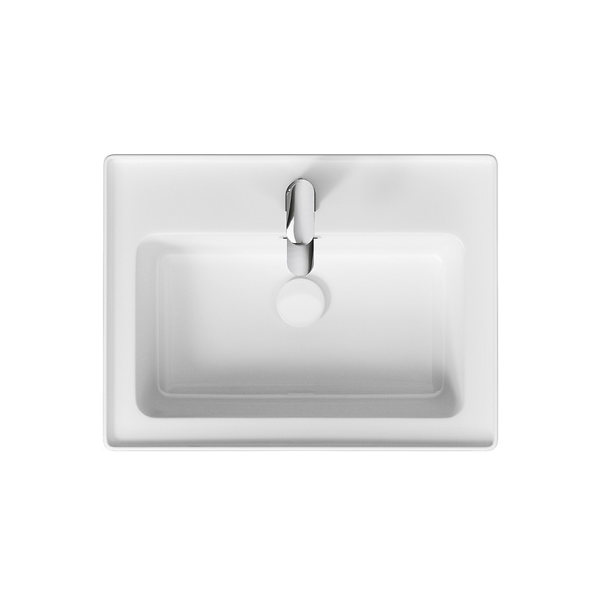 Cersanit K114-006 - Lavabo empotrado CREA 44,5x60 cm cerámica/blanco brillante