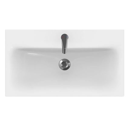 Cersanit K116-013 - Lavabo empotrado MODUO 45x80 cm cerámica/blanco brillante